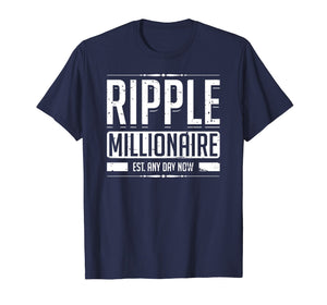 Funny shirts V-neck Tank top Hoodie sweatshirt usa uk au ca gifts for Ripple Millionaire Est Any Day Now Crypto Blockchain T-Shirt 1939034
