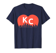 Load image into Gallery viewer, Funny shirts V-neck Tank top Hoodie sweatshirt usa uk au ca gifts for KC Heart Vintage Kansas City Cityscape Shirt 1143114
