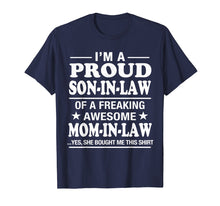 Load image into Gallery viewer, Funny shirts V-neck Tank top Hoodie sweatshirt usa uk au ca gifts for Proud Son In Law Of Awesome Mom In Law T-Shirt 1863636
