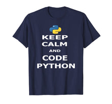 Load image into Gallery viewer, Funny shirts V-neck Tank top Hoodie sweatshirt usa uk au ca gifts for Keep Calm and Code Python T-Shirt 1883775
