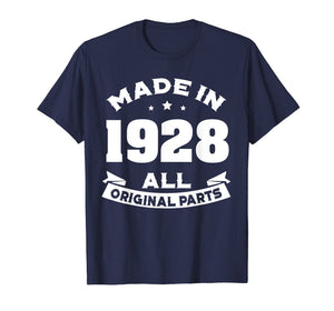 Funny shirts V-neck Tank top Hoodie sweatshirt usa uk au ca gifts for Age Shirt Made in 1928 91st Years Old 90 Birthday Gift 1281643