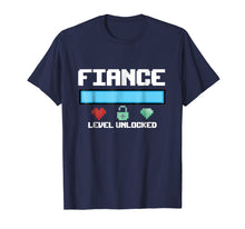 Load image into Gallery viewer, Funny shirts V-neck Tank top Hoodie sweatshirt usa uk au ca gifts for Fiance Level Unlocked T-Shirt for a New Fiance Gamer 1772987
