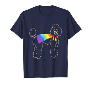 Funny shirts V-neck Tank top Hoodie sweatshirt usa uk au ca gifts for Vintage Gay Pride Flag Poodle T-Shirt - LGBT Pride T-Shirt 1469186