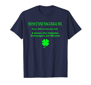 Funny shirts V-neck Tank top Hoodie sweatshirt usa uk au ca gifts for Shenanigator T-Shirt Four Leaf Clover Saint Patrick Day Gift 2342507