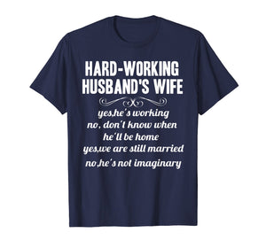 Funny shirts V-neck Tank top Hoodie sweatshirt usa uk au ca gifts for Funny Hard working husband's wife Tshirt Couple Gifts 3115932