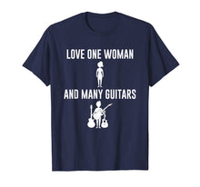 Load image into Gallery viewer, Funny shirts V-neck Tank top Hoodie sweatshirt usa uk au ca gifts for Guitar T-Shirt Love One Woman and Many Guitars 1454786
