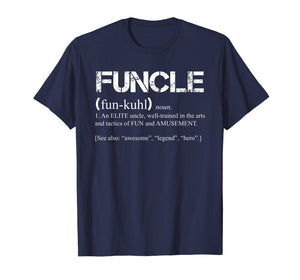 Mens Mens Funcle Definition T-shirt Funny Gift For Uncle Present