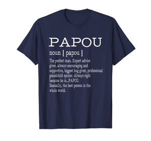 Papou Definition Grandpa Father's Day Gifts - Men T-Shirt