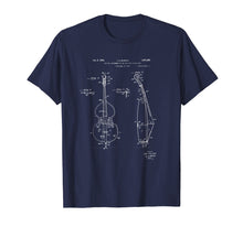 Load image into Gallery viewer, Vintage Patent Print 1934 Double Bass Player T-Shirt
