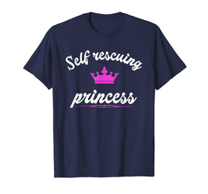 Funny shirts V-neck Tank top Hoodie sweatshirt usa uk au ca gifts for Self Rescuing Princess Funny Independent Woman T-Shirt 1634582