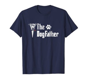 Mens The Dogfather Pitbull Dog Dad Tshirt Father's Day Gift