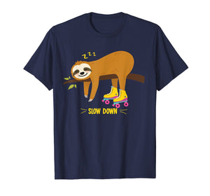 Funny shirts V-neck Tank top Hoodie sweatshirt usa uk au ca gifts for Retro Sloth Roller Skate Derby 70s 80s T Shirt Gift girl boy 3097768