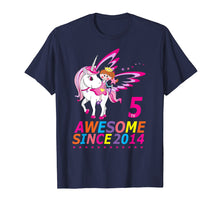 Load image into Gallery viewer, Funny shirts V-neck Tank top Hoodie sweatshirt usa uk au ca gifts for 5th Birthday Unicorn Girl 5 Years Old TShirt 2703971
