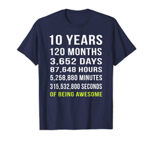 Load image into Gallery viewer, Funny shirts V-neck Tank top Hoodie sweatshirt usa uk au ca gifts for 10th Birthday Gift T Shirt 10 Years Old Being Awesome Tee 374360
