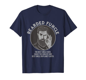 Funny shirts V-neck Tank top Hoodie sweatshirt usa uk au ca gifts for Bearded Funcle Best Coolest Uncle Ever T-Shirt 1880453