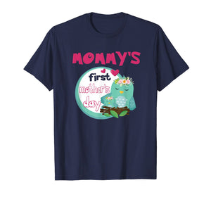 Funny shirts V-neck Tank top Hoodie sweatshirt usa uk au ca gifts for Funny Mommy's first mother's day t-shirt Cute Owls Shirt 1710502
