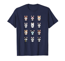 Load image into Gallery viewer, Funny shirts V-neck Tank top Hoodie sweatshirt usa uk au ca gifts for Funny Siberian Husky Emoji T-Shirt 1254709
