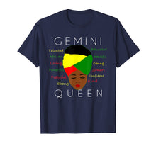 Load image into Gallery viewer, Funny shirts V-neck Tank top Hoodie sweatshirt usa uk au ca gifts for Gemini Pride - Black Woman Afro Horoscope Zodiac TShirt 2999647
