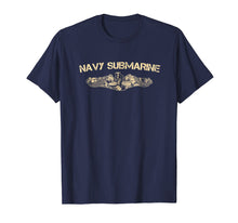 Load image into Gallery viewer, Navy Submarine Warfare Insignia T-Shirt Vintage Tee
