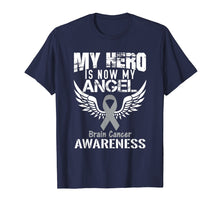 Load image into Gallery viewer, Funny shirts V-neck Tank top Hoodie sweatshirt usa uk au ca gifts for Great My Hero is Now my Angel Brain Cancer Awareness TShirt 2165910
