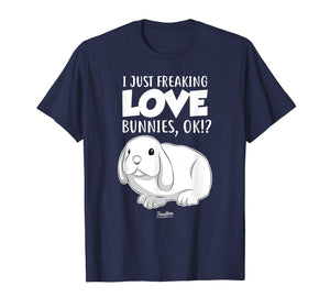 Funny shirts V-neck Tank top Hoodie sweatshirt usa uk au ca gifts for I Just Freaking Love Bunnies Cute Bunny Lover T Shirt 1657375