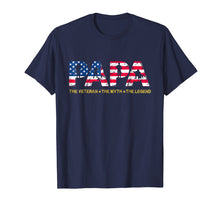 Load image into Gallery viewer, Mens Mens Papa The Veteran The Myth The Legend T-shirt
