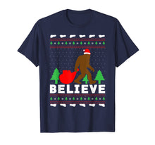 Load image into Gallery viewer, Funny shirts V-neck Tank top Hoodie sweatshirt usa uk au ca gifts for Christmas Believe Shirt FUNNY Bigfoot Ugly Xmas Sweater Tee 1677550
