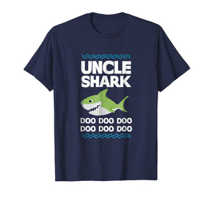 Uncle Shark T-Shirt Doo Doo Mommy Auntie Daddy Baby Tee