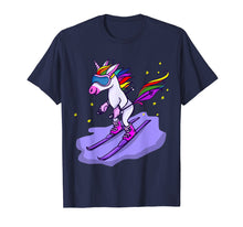 Load image into Gallery viewer, Funny shirts V-neck Tank top Hoodie sweatshirt usa uk au ca gifts for Cute Skiing Unicorn Short Sleeve T-Shirt Skiers Gifts Tee 2600765
