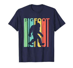 Funny shirts V-neck Tank top Hoodie sweatshirt usa uk au ca gifts for Vintage Retro 1970s Style Rainbow Bigfoot Silhouette T-Shirt 1158292