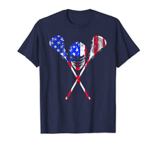 Load image into Gallery viewer, Funny shirts V-neck Tank top Hoodie sweatshirt usa uk au ca gifts for Lacrosse American Flag Gift T Shirt Lax Player Sticks Design 1270281
