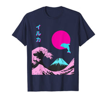Load image into Gallery viewer, Retro Aesthetic Iruka T Shirt With Japanese Writing
