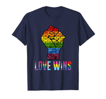 Load image into Gallery viewer, Funny shirts V-neck Tank top Hoodie sweatshirt usa uk au ca gifts for Love Wins Raised Fist T Shirt LGBT Gay Pride Awareness Month 151694

