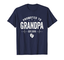 Load image into Gallery viewer, Funny shirts V-neck Tank top Hoodie sweatshirt usa uk au ca gifts for Promoted To Grandpa Est 2019 T-Shirt Gifts Father&#39;s Day 

