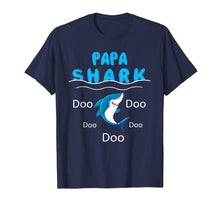 Load image into Gallery viewer, Funny shirts V-neck Tank top Hoodie sweatshirt usa uk au ca gifts for Papa Shark Doo Doo Doo Shirt Dad Birthday Gifts 1146201
