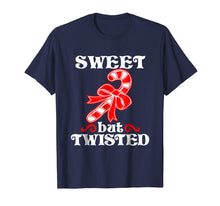 Load image into Gallery viewer, Funny shirts V-neck Tank top Hoodie sweatshirt usa uk au ca gifts for Sweet But Twisted Funny Candy Cane Christmas T-Shirt 1165826
