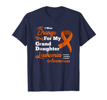 Load image into Gallery viewer, Funny shirts V-neck Tank top Hoodie sweatshirt usa uk au ca gifts for I Wear Orange For My Granddaughter Leukemia Awareness Shirt 2766769
