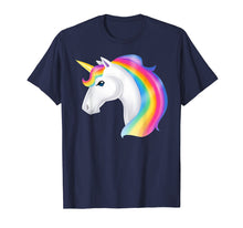 Load image into Gallery viewer, Funny shirts V-neck Tank top Hoodie sweatshirt usa uk au ca gifts for Magical White Unicorn Lovely Rainbow Mane T-Shirt 3219256
