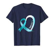 Load image into Gallery viewer, Funny shirts V-neck Tank top Hoodie sweatshirt usa uk au ca gifts for Ovarian Cancer Awareness Teal Ribbon Shirt 281950
