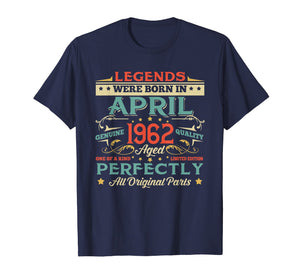 Funny shirts V-neck Tank top Hoodie sweatshirt usa uk au ca gifts for Legends Born In APRIL 1962 Aged 57 Years Old T-Shirt Gifts 3121172