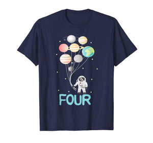 Funny shirts V-neck Tank top Hoodie sweatshirt usa uk au ca gifts for 4th Birthday Boy T-Shirt Birthday Astronaut Planet Space Tee 3149241