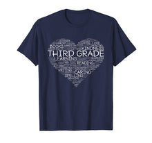 Load image into Gallery viewer, Funny shirts V-neck Tank top Hoodie sweatshirt usa uk au ca gifts for Third Grade Word Heart T-Shirt 3rd Grade Student &amp; Teacher 241038
