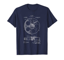 Load image into Gallery viewer, Funny shirts V-neck Tank top Hoodie sweatshirt usa uk au ca gifts for Retro Vintage Camera Filmmaker T-Shirt Film Reel Patent 2465376
