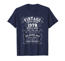 Load image into Gallery viewer, Funny shirts V-neck Tank top Hoodie sweatshirt usa uk au ca gifts for Vintage 1978 40th Birthday Shirt Grunge Distressed Gift Tee 2044710

