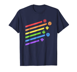 Minimalist Polyhedral Dice Set Colors D20 Collector T-Shirt