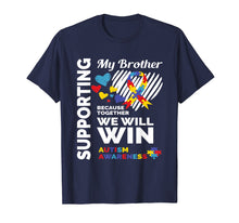 Load image into Gallery viewer, Funny shirts V-neck Tank top Hoodie sweatshirt usa uk au ca gifts for Autism Awareness Brother Sister Shirt 1867637
