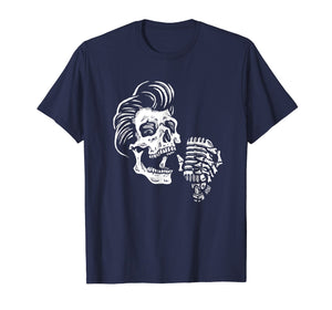 Funny shirts V-neck Tank top Hoodie sweatshirt usa uk au ca gifts for Greasers Never Say Die - Rockabilly Skull Tee 1274672