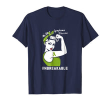 Load image into Gallery viewer, Funny shirts V-neck Tank top Hoodie sweatshirt usa uk au ca gifts for Lymphoma Warrior Unbreakable - Lymphoma Awareness Shirt 250980
