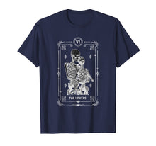 Load image into Gallery viewer, The Lovers Tarot Card Skull T-Shirt For Women And Men
