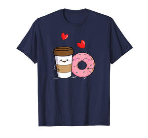 Funny shirts V-neck Tank top Hoodie sweatshirt usa uk au ca gifts for Coffee And Donuts Shirt Cute Kawaii T-Shirt Dark 1977323